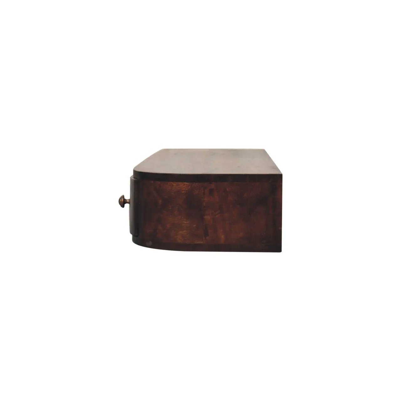 Lunar - Floating Console With 2 Drawer - Chestnut by HouseOfZazla