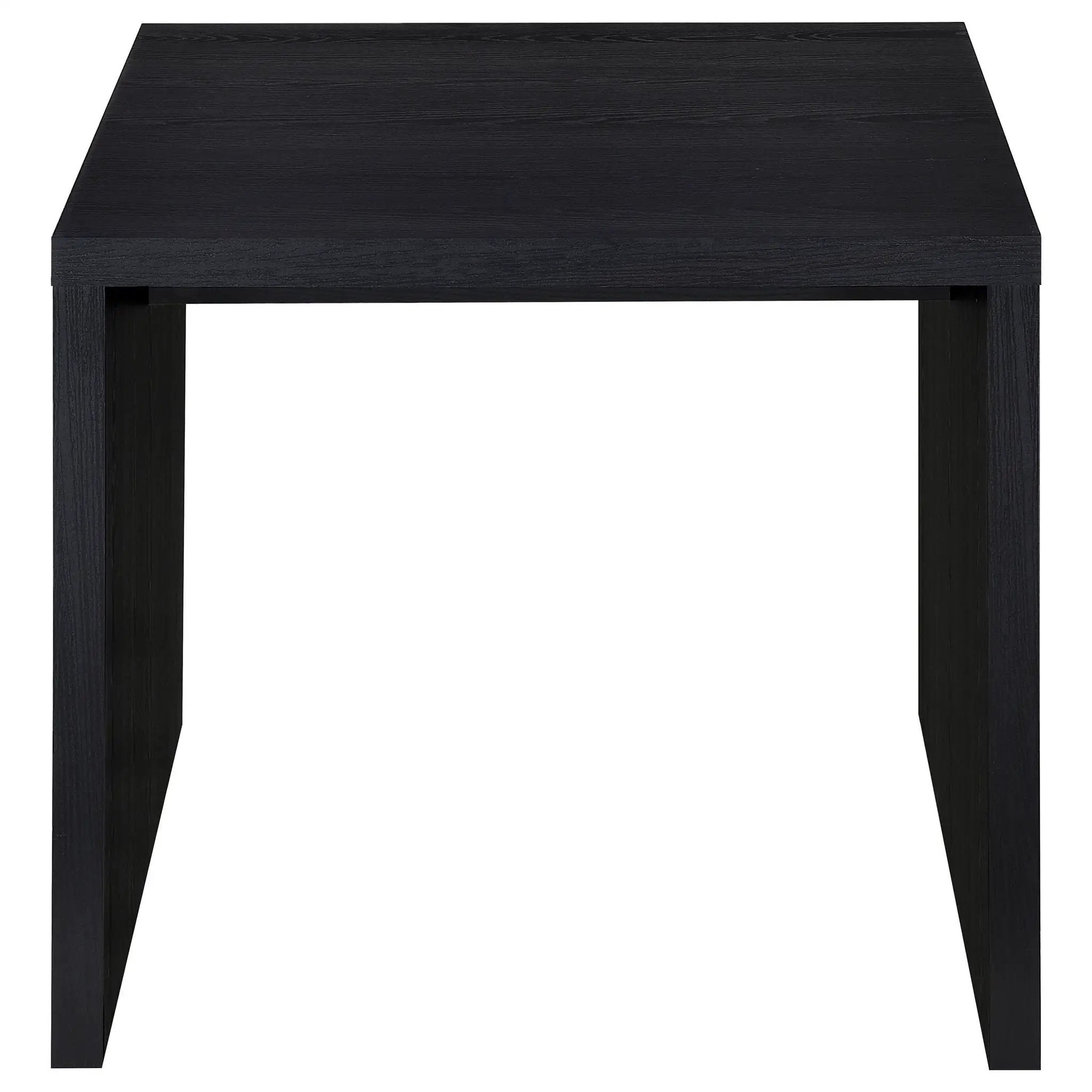 Knapp Engineered Wood Square Side End Table Black by Unique Piece Furniture