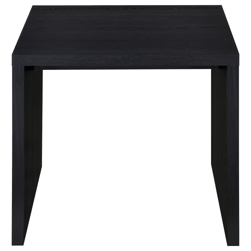 Knapp Engineered Wood Square Side End Table Black by Unique Piece Furniture