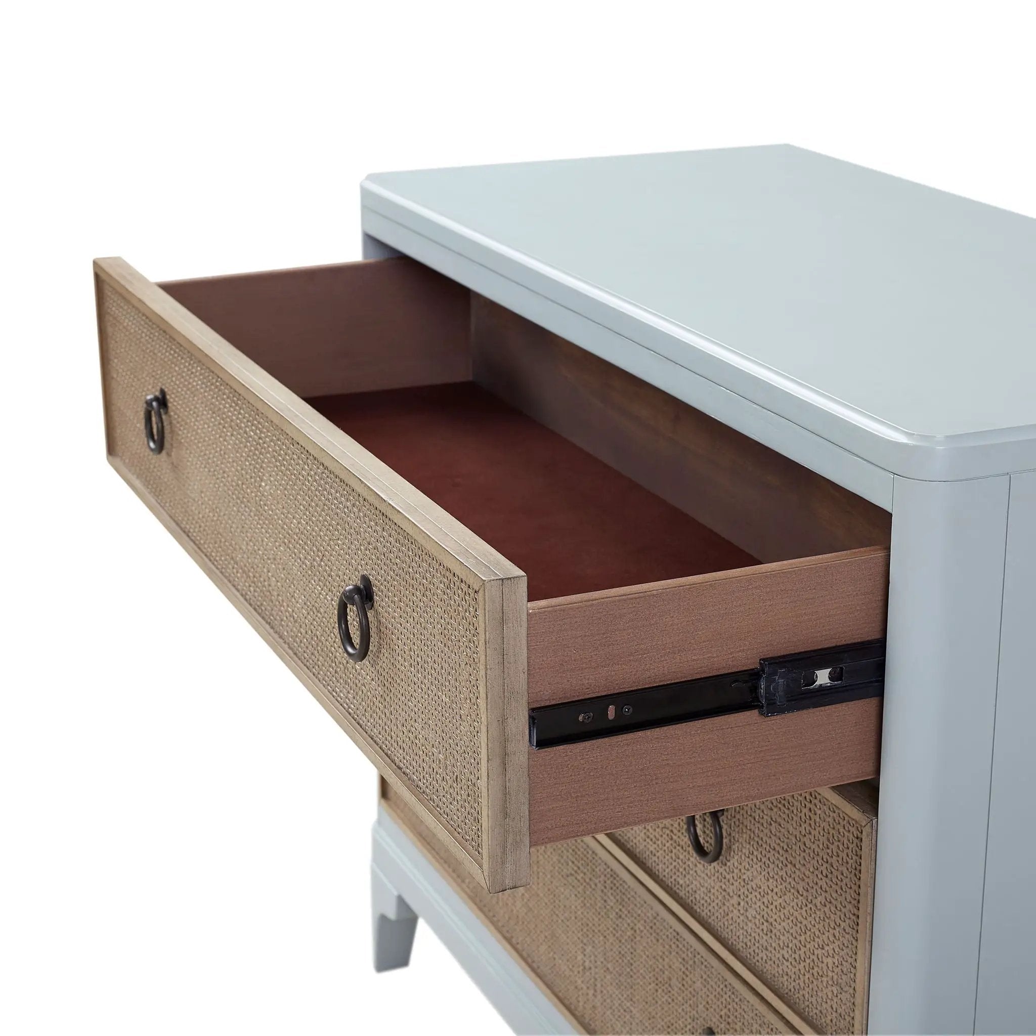 3 Drawers Hall Chest With Cane Fronts by Unique Piece Furniture