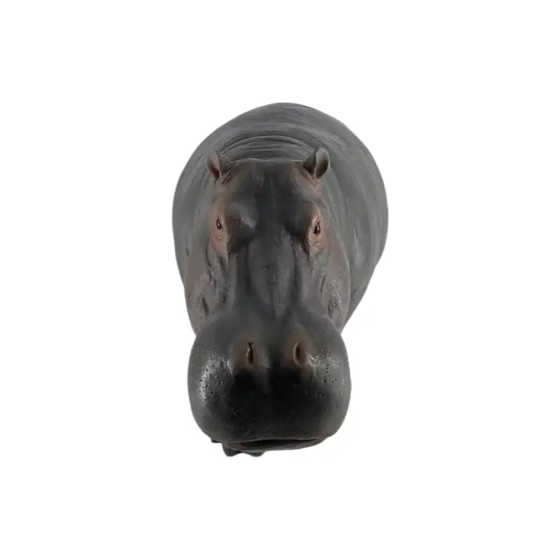 12.6'' Weather Resistant Hippopotamus Garden Statue by HouseOfZazla