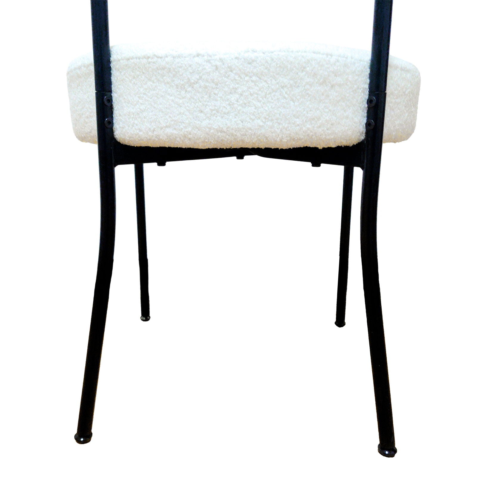 Mid-Century Modern Dining Chair With Curved Backrest