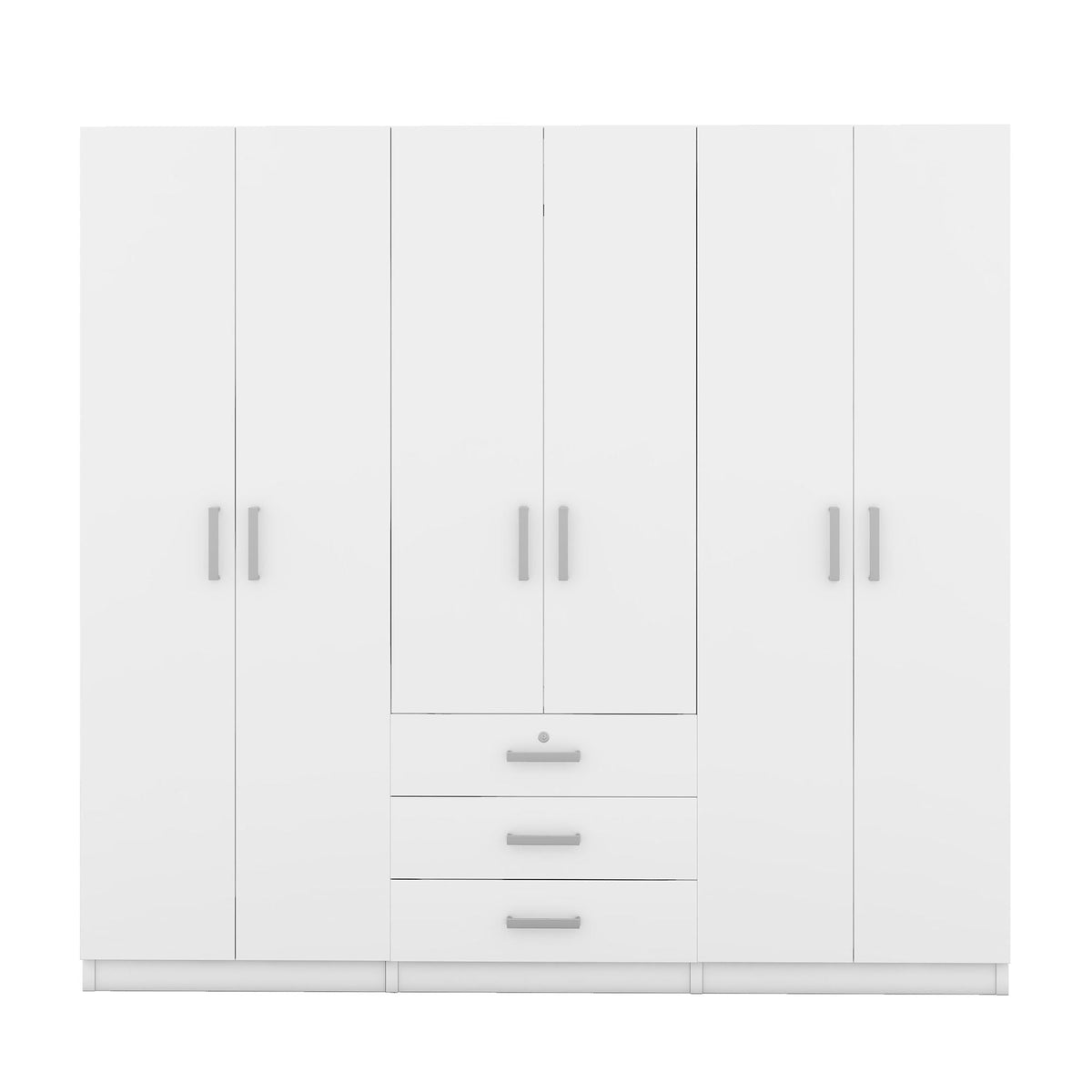 6 Doors Wardrobe Storage For Bedroom, With Big Drawers, photo 17 of 21