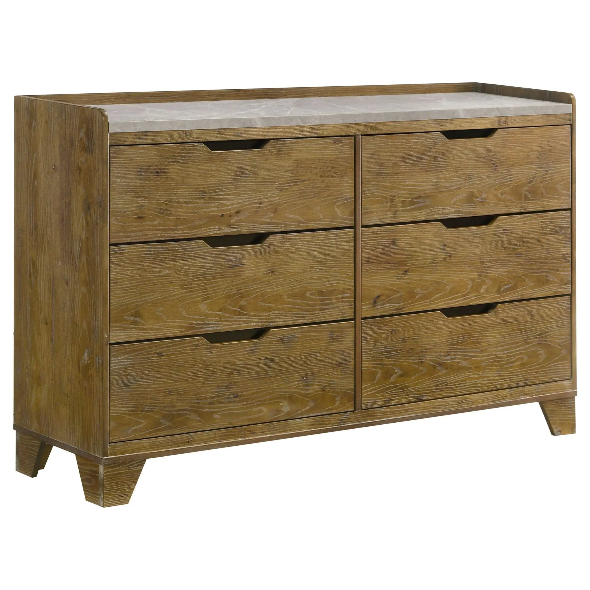 Henderson 4-piece Eastern King Bedroom Set Medium Oak by Unique Piece Furniture