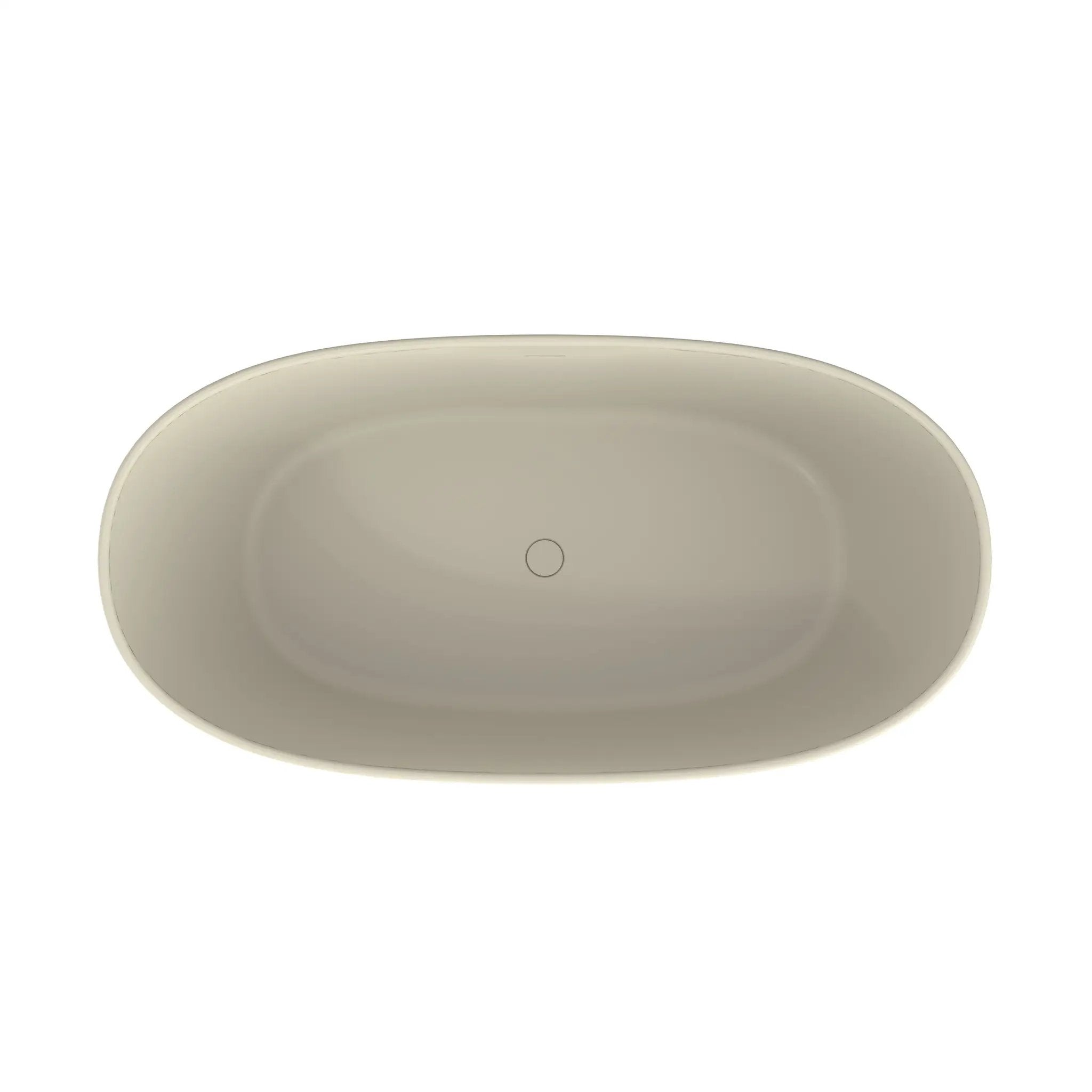 65 Inch Artificial Stone Solid Surface Freestanding Bathroom Bathtub by HouseOfZazla