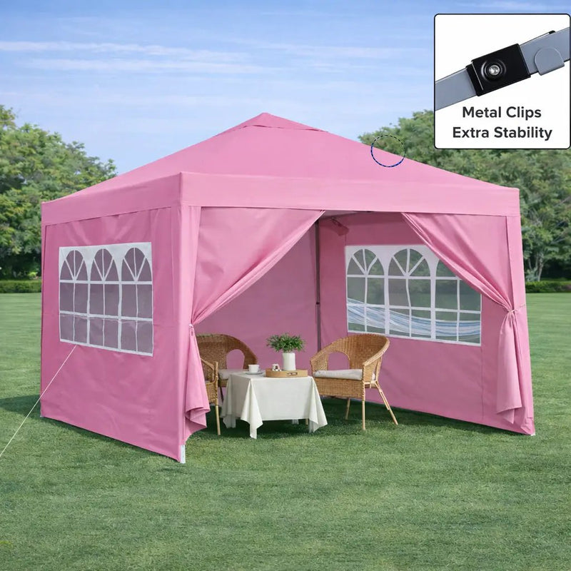 Outdoor 10x10 Ft Pop Up Gazebo Canopy Tent with Removable Sidewalls by HouseOfZazla