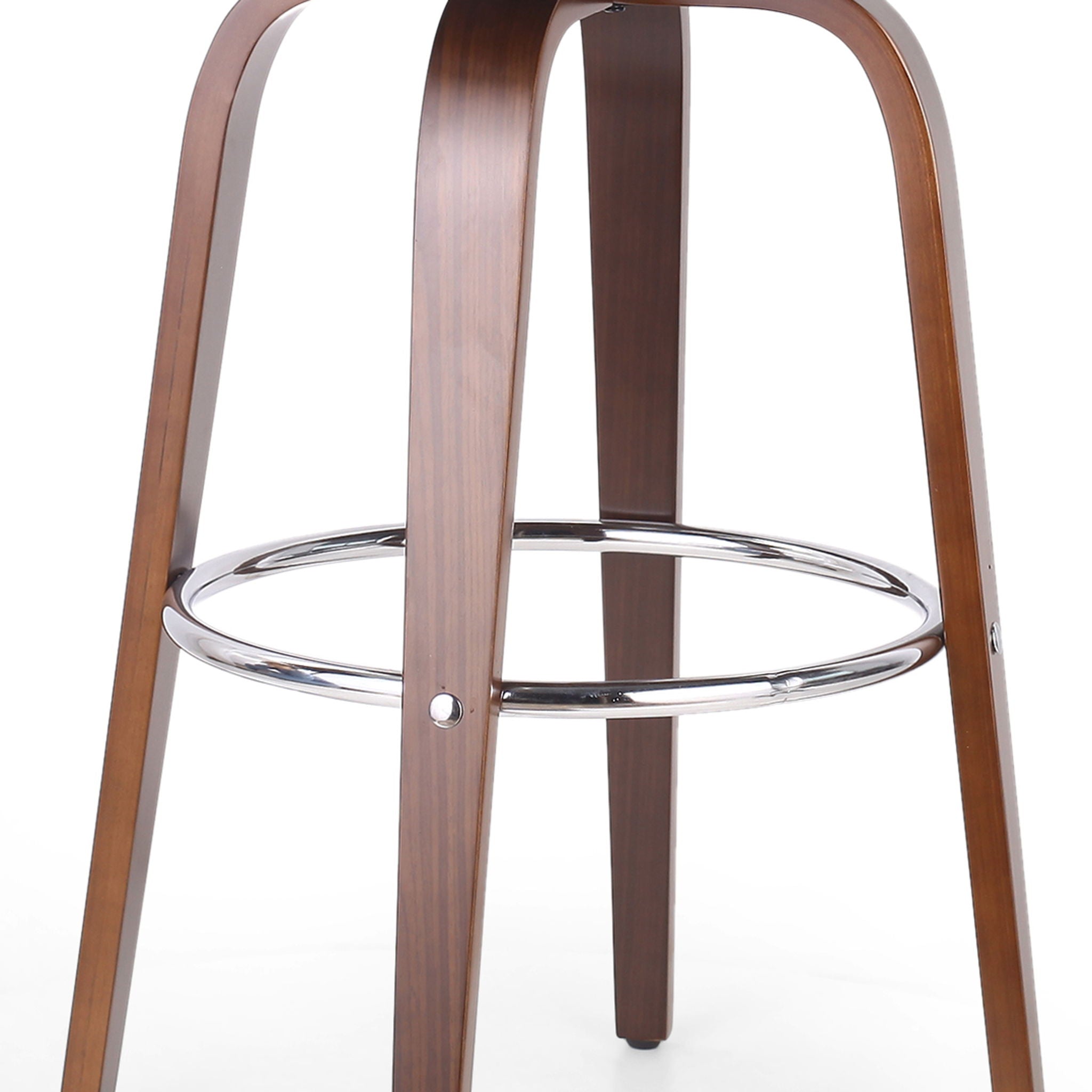 Lumos Mid Century Modern Upholstered Swivel Barstool by HouseOfZazla
