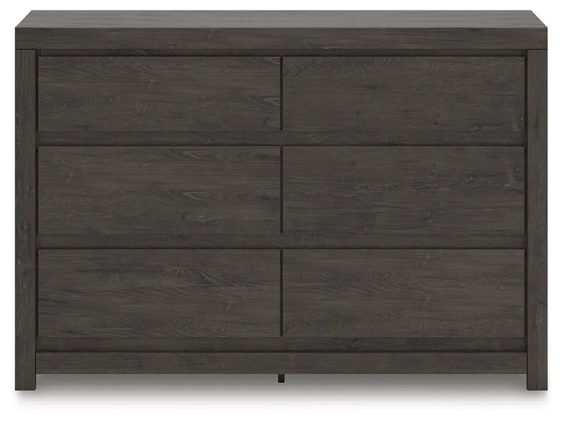 Fraluna - Six Drawer Dresser - Charcoal by Unique Piece Furniture