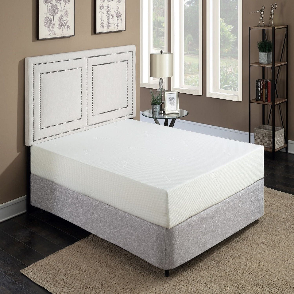 10" Plush Gel Memory Foam Mattress with Cooling Technology - White, photo 4 of 8