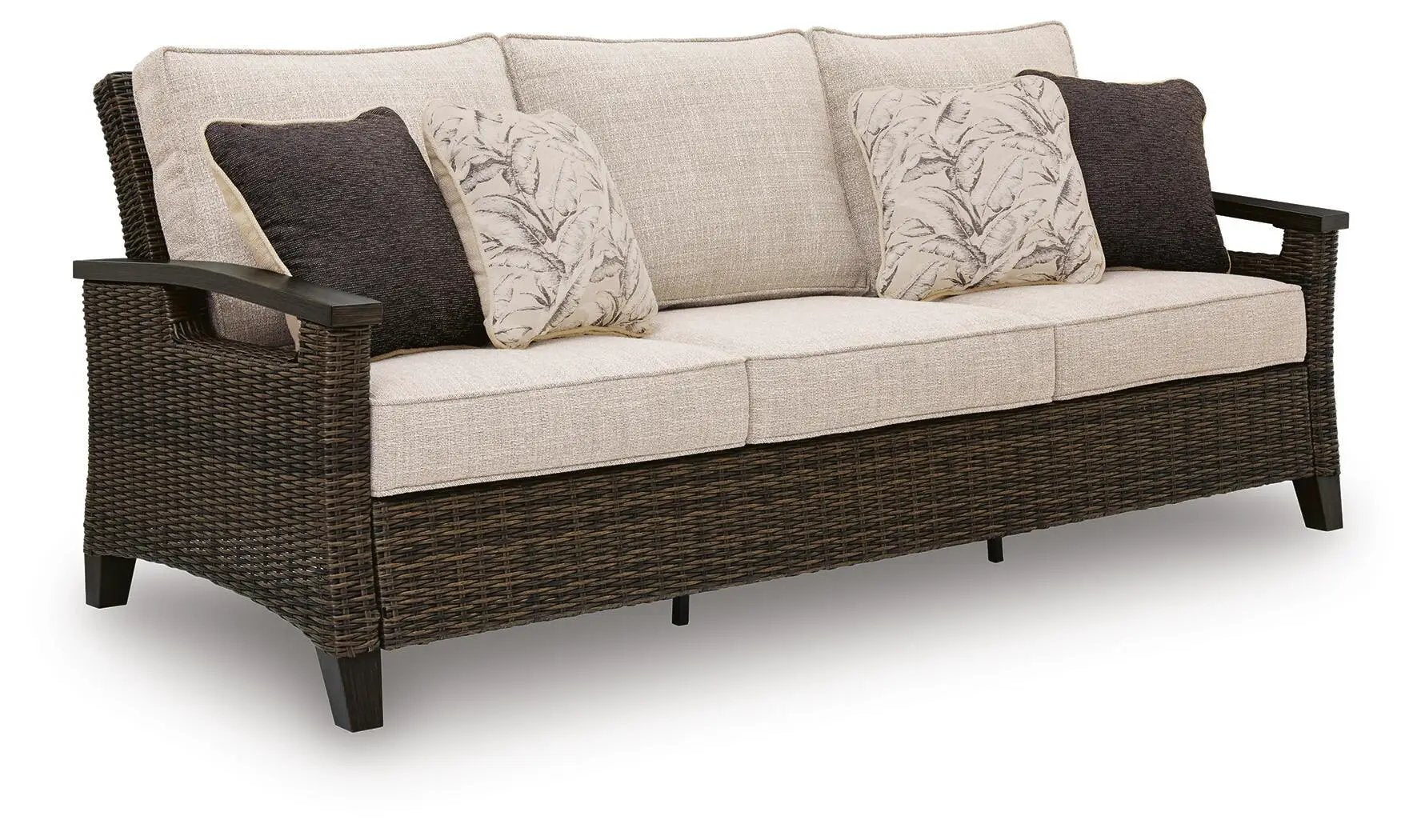 Monterey Point - Sofa With Cushion - Dark Brown by Unique Piece Furniture