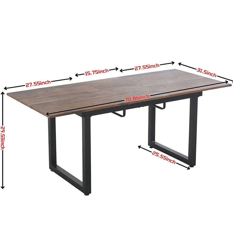 Square Extendable Dining Table With Metal Legs by Unique Piece Furniture
