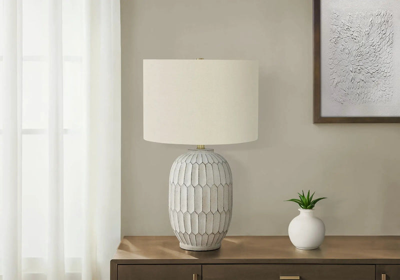 Table Lamp, Lighting, Transitional - Cream by HouseOfZazla