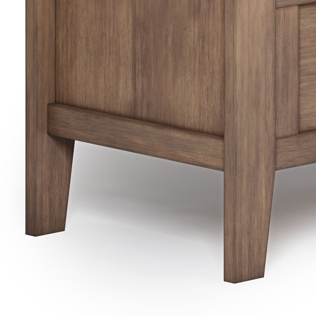 Entryway Storage Bench with Ample Storage Compartments - Rustic Natural Aged Brown, photo 7 of 8