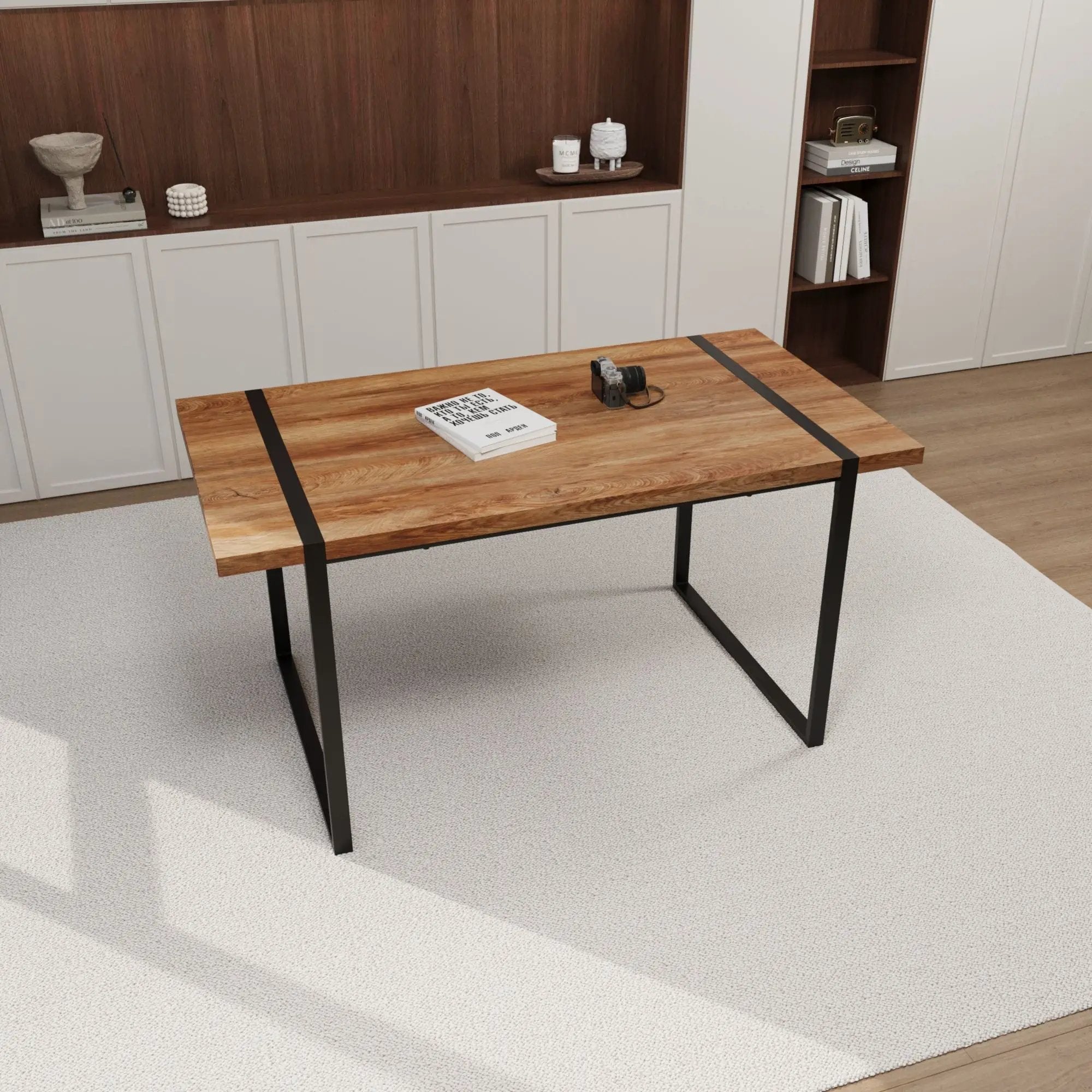 Rectangular Dining Table, 4 - 6 Person Capacity - Wood by Unique Piece Furniture