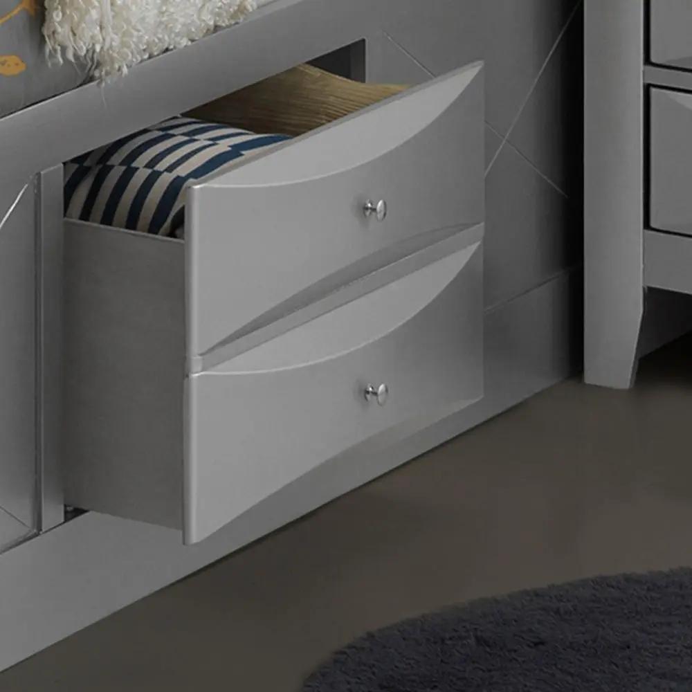 Modern Design Storage Bed With Bookcase Headboard by Unique Piece Furniture