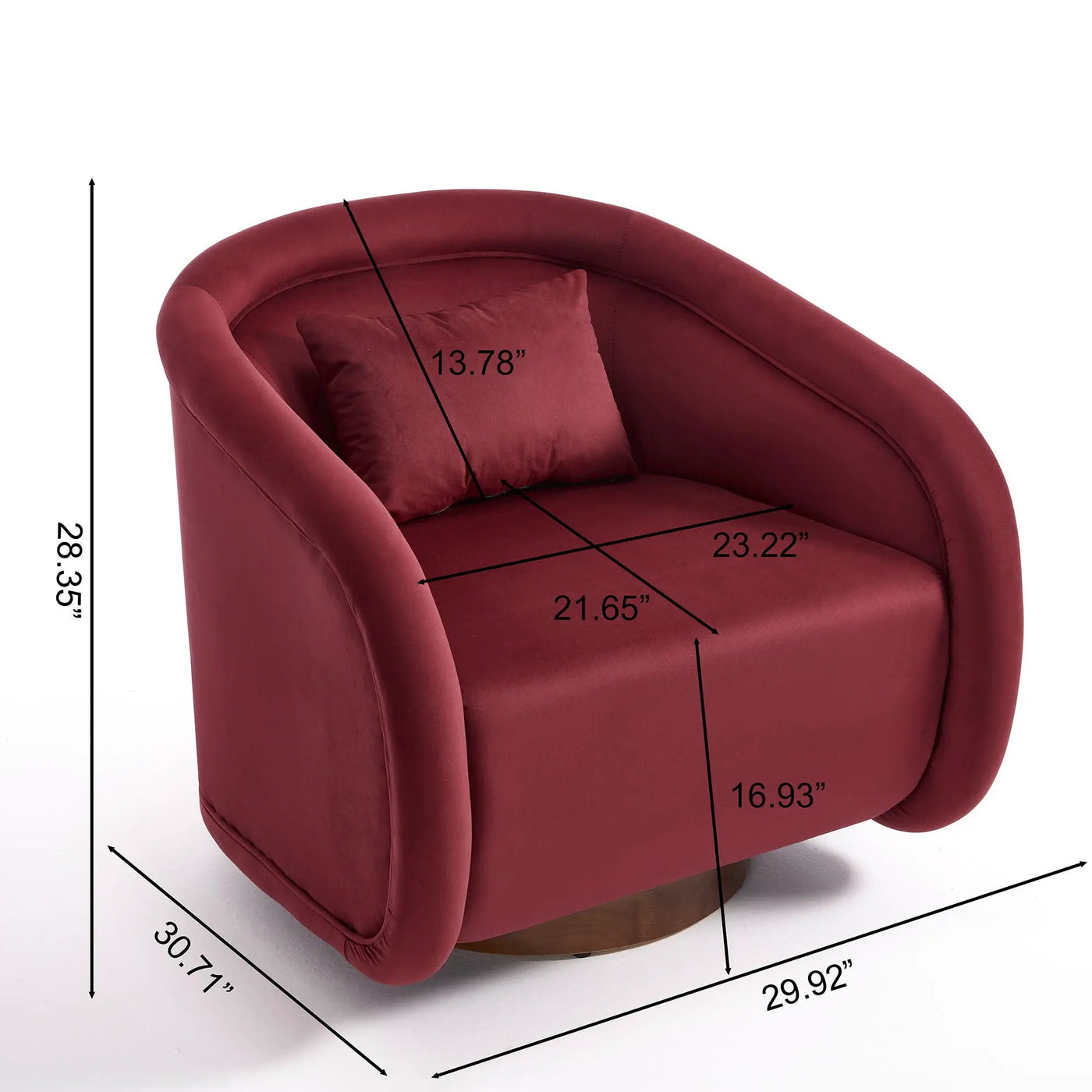 Swivel Accent Chair With 360 Degree Rotating by Unique Piece Furniture