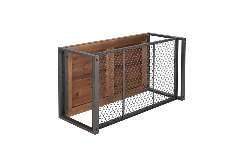 Console Coffee Table with Reclaimed Wood Finish - Natural, photo 9 of 10