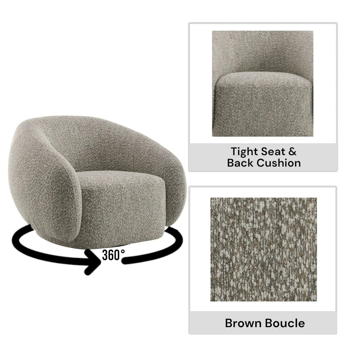 Isabel - Chair With Swivel Base by HouseOfZazla