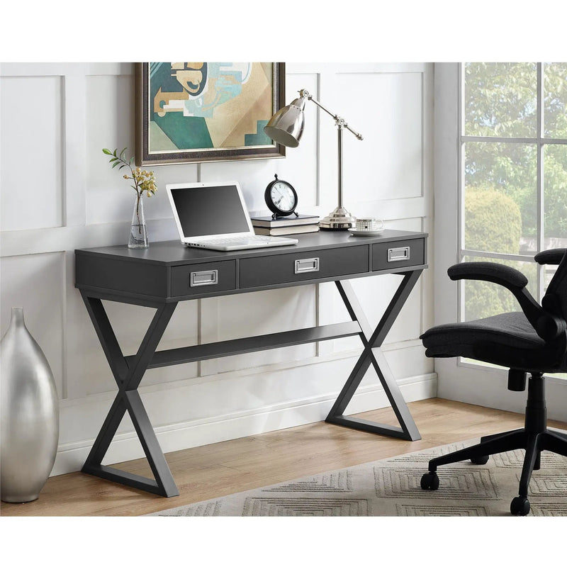 Crossmark - Campaign Desk - Dark Gray by Unique Piece Furniture
