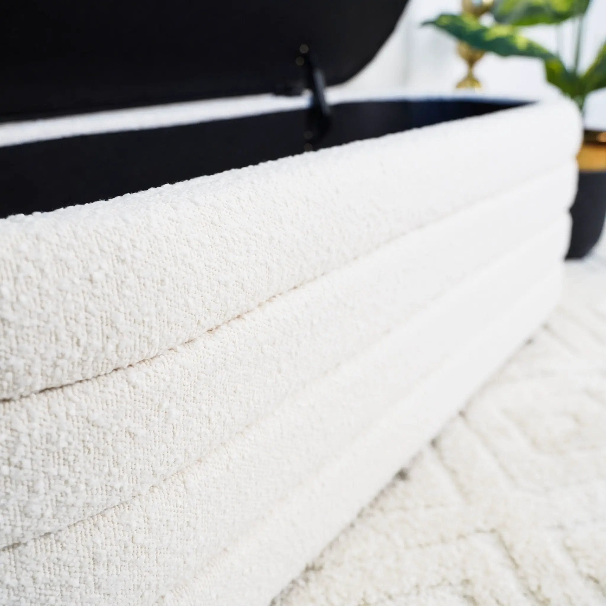 Cabana - Bench With Storage - Ivory by HouseOfZazla