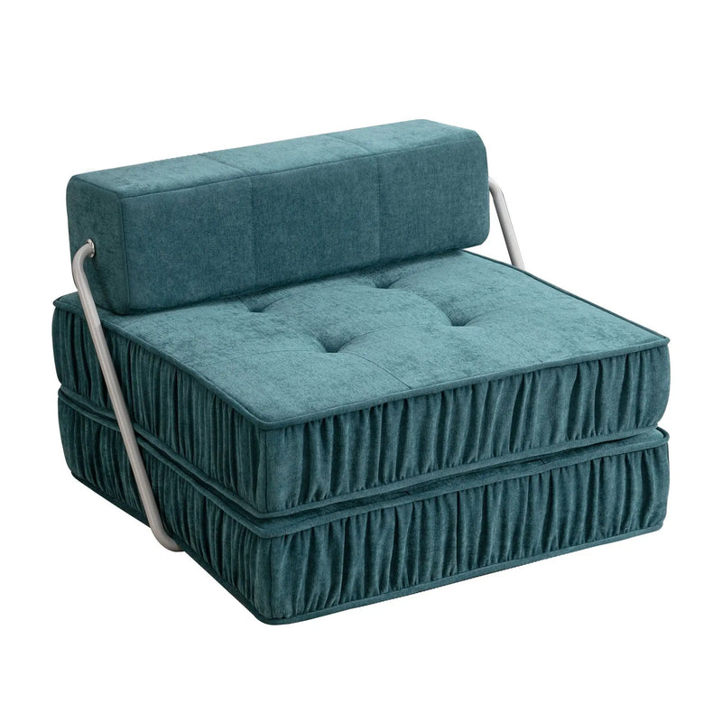 Folding Sofa With Removable Back Cushion, Convertible Futon Sleeper Chair by Unique Piece Furniture