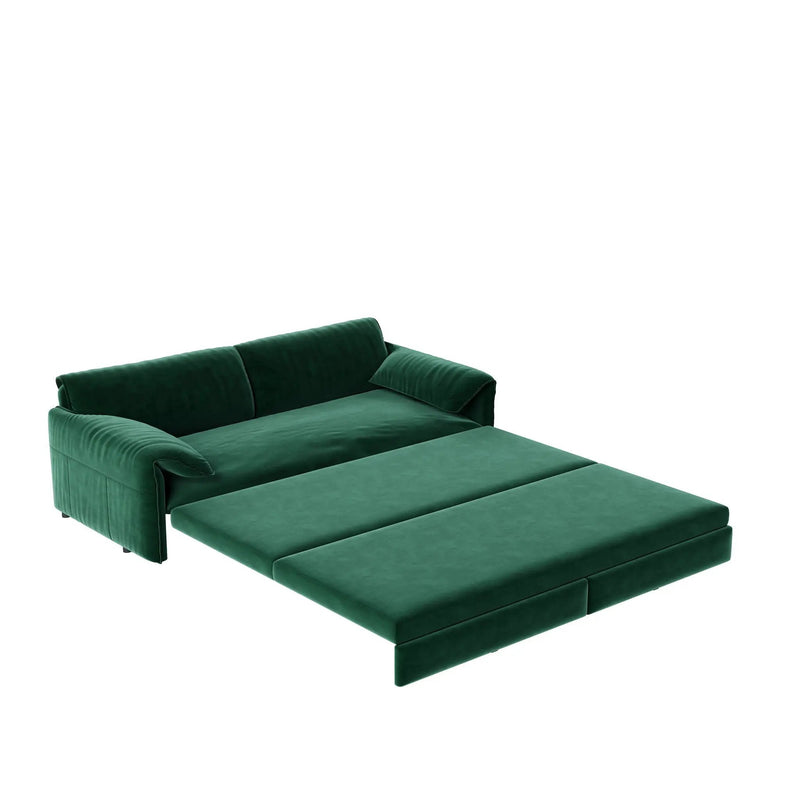 Queen Pull Out Sofa Bed, 3 In 1 Convertible Sleeper Sofa With Side Storage by HouseOfZazla