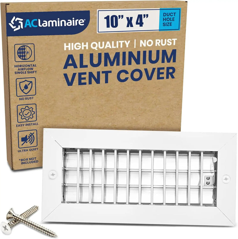 Adjustable Aluminum HVAC Vent Cover 10X4 - Box of 24 by HouseOfZazla