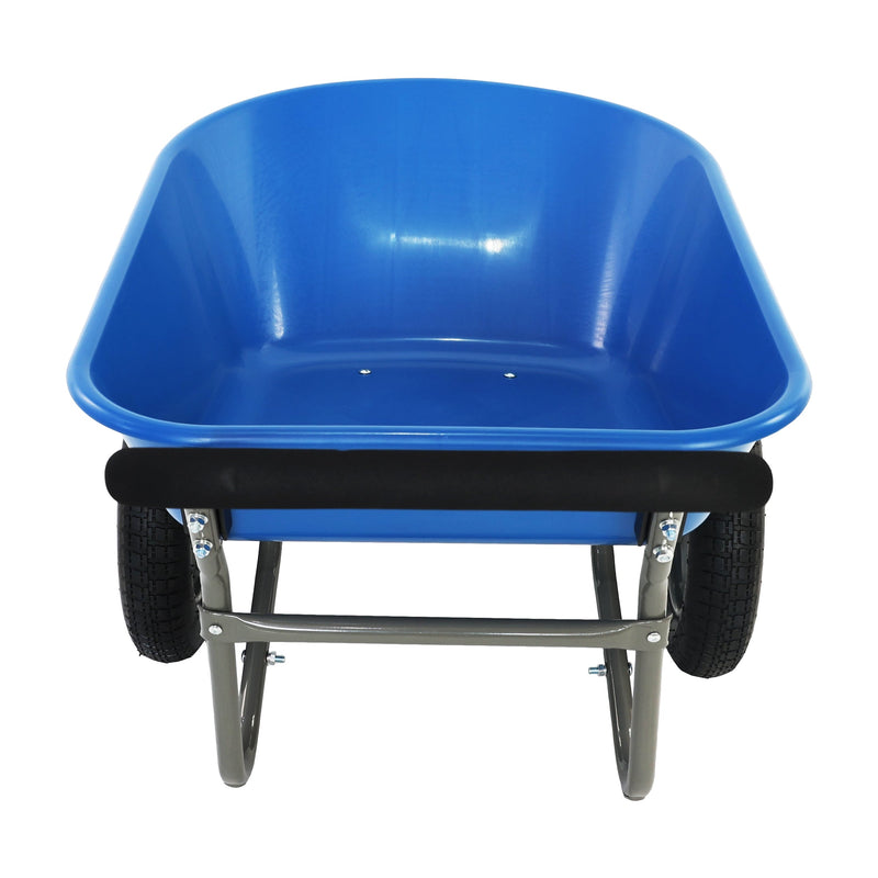 Two Wheeled Trolley Wheel Barrow with ABS+Steel Construction - Black, photo 2 of 10
