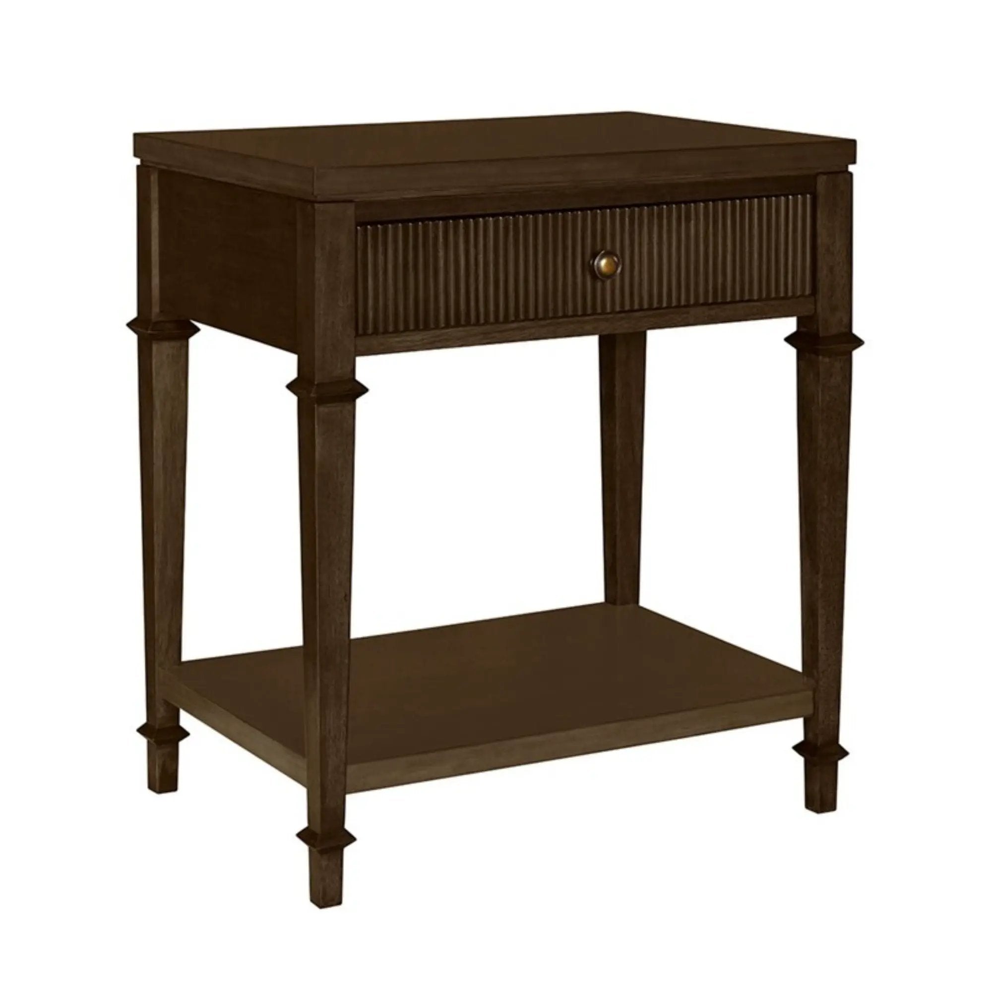 Kenna - Nightstand With Storage - Dark Coffee by Unique Piece Furniture