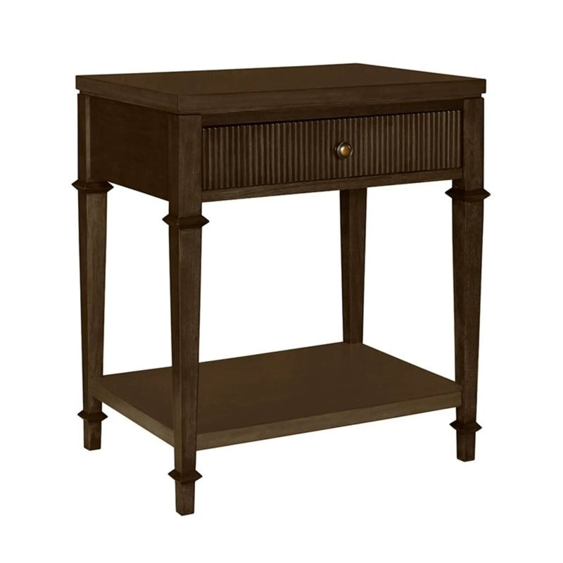 Kenna - Nightstand With Storage - Dark Coffee by Unique Piece Furniture