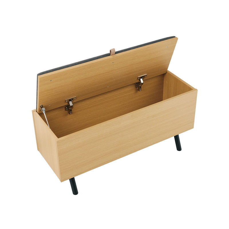 Paloma - Accent Storage Bench With Lift Top - Light Oak by HouseOfZazla