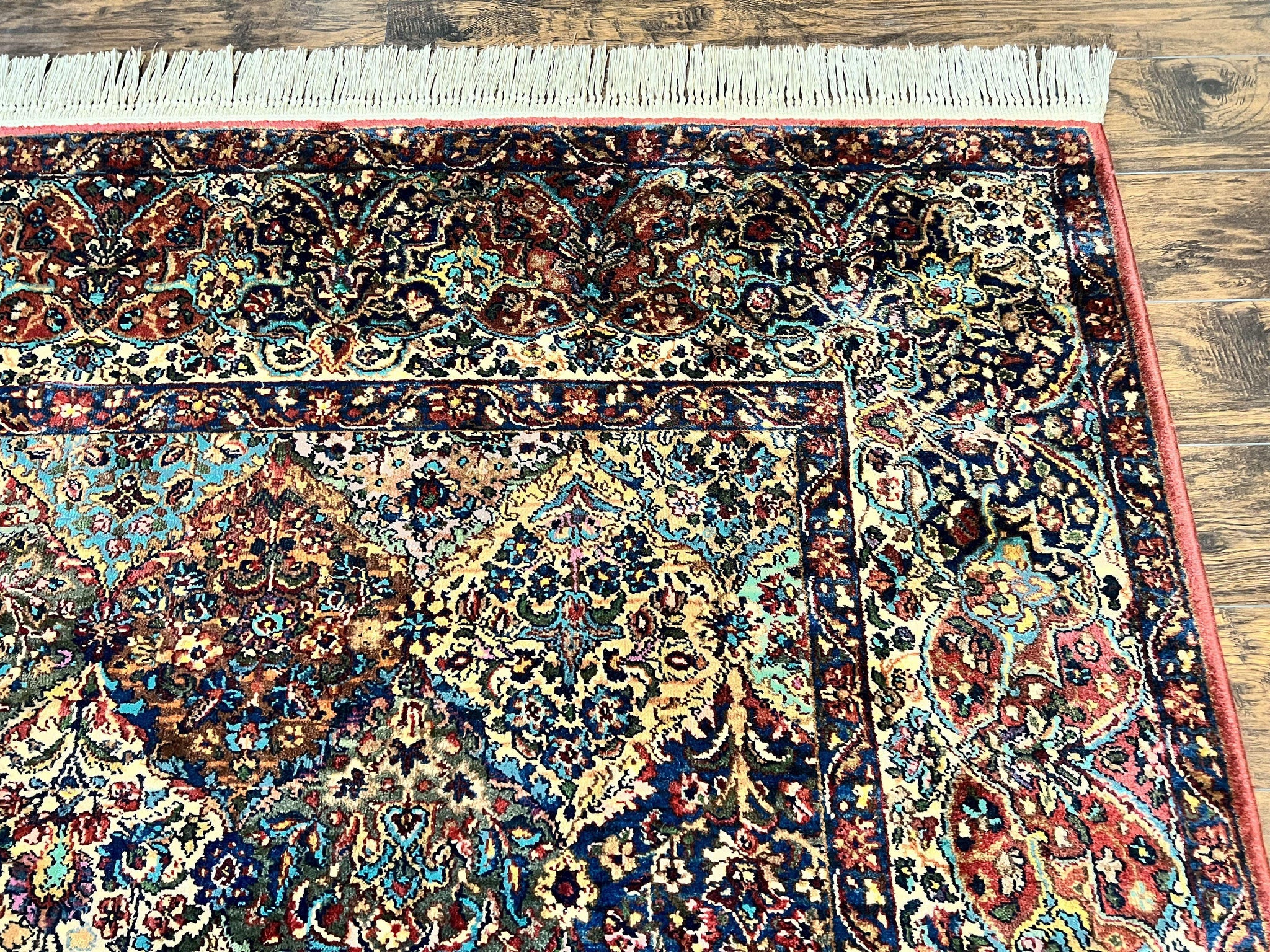 Karastan Multicolor Panel Kirman Rug #717, Wool Karastan Rug 12 x 16, Extra Large Karastan Area Rug, Original Karastan Collection 700 Series by Jewel Rugs
