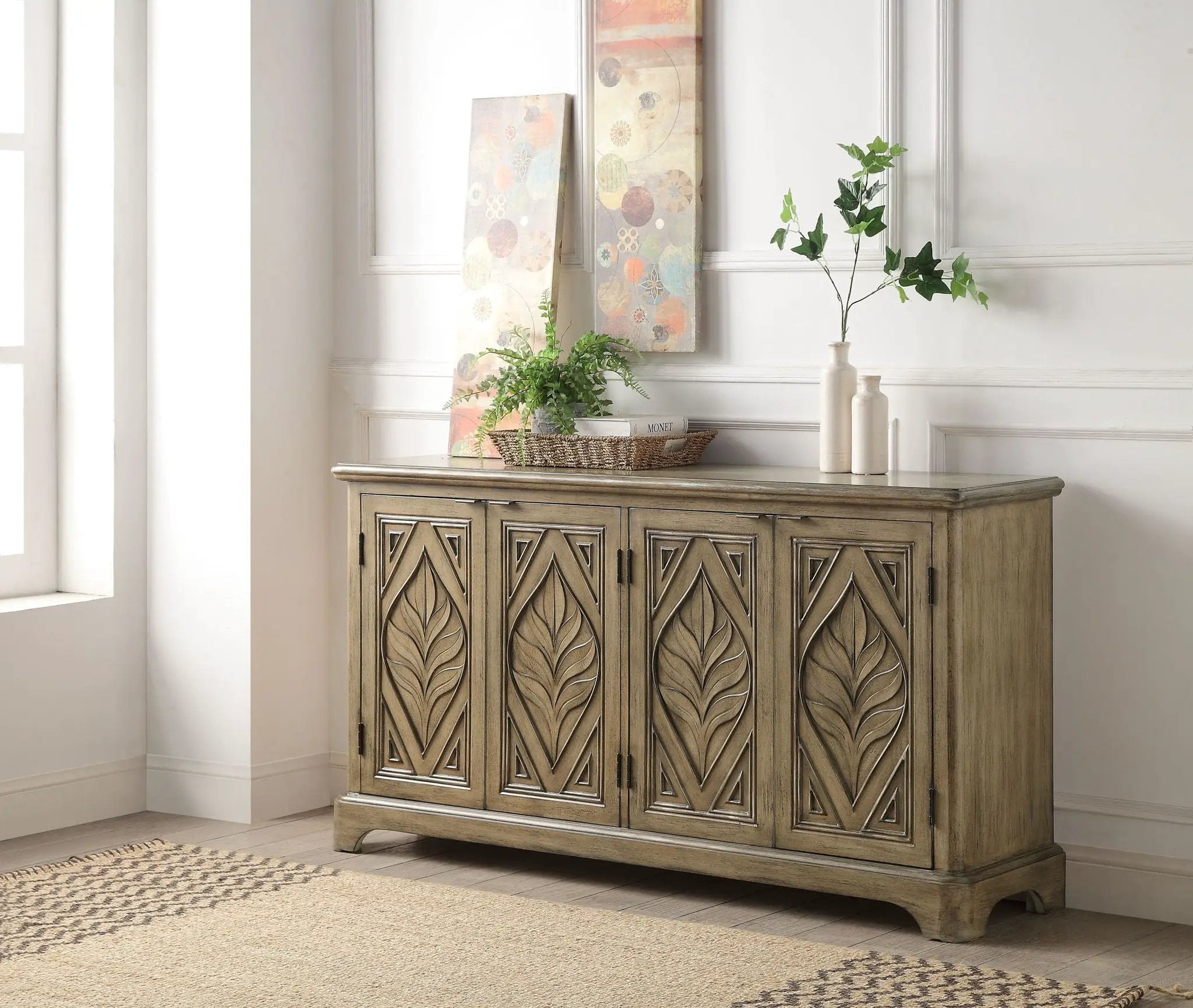 Orana - Console Cabinet - Oak by Unique Piece Furniture