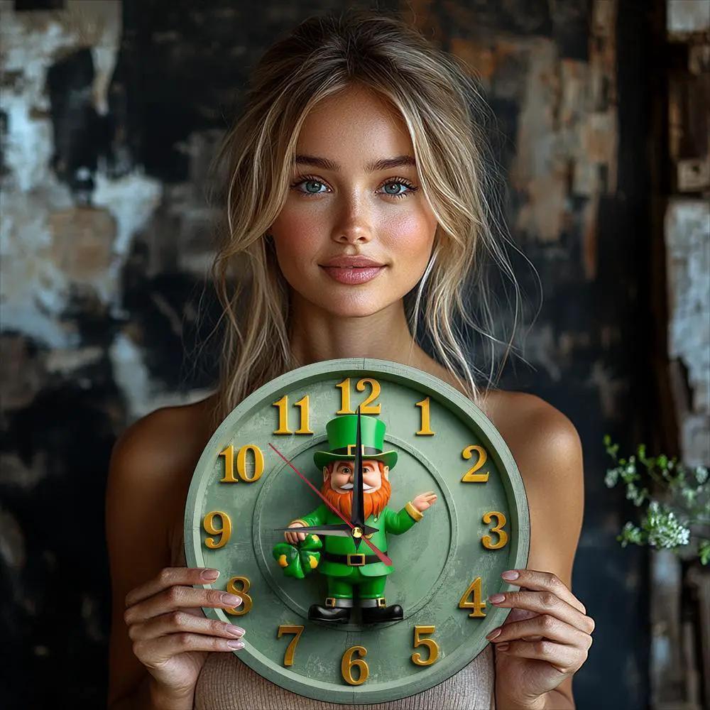 Wall Clock - Silent Wooden Round by House Of Avana