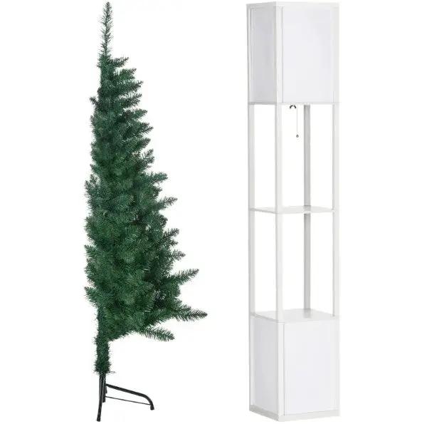 Artificial Half Christmas Trees with Auto Open Steel Base by HouseOfZazla