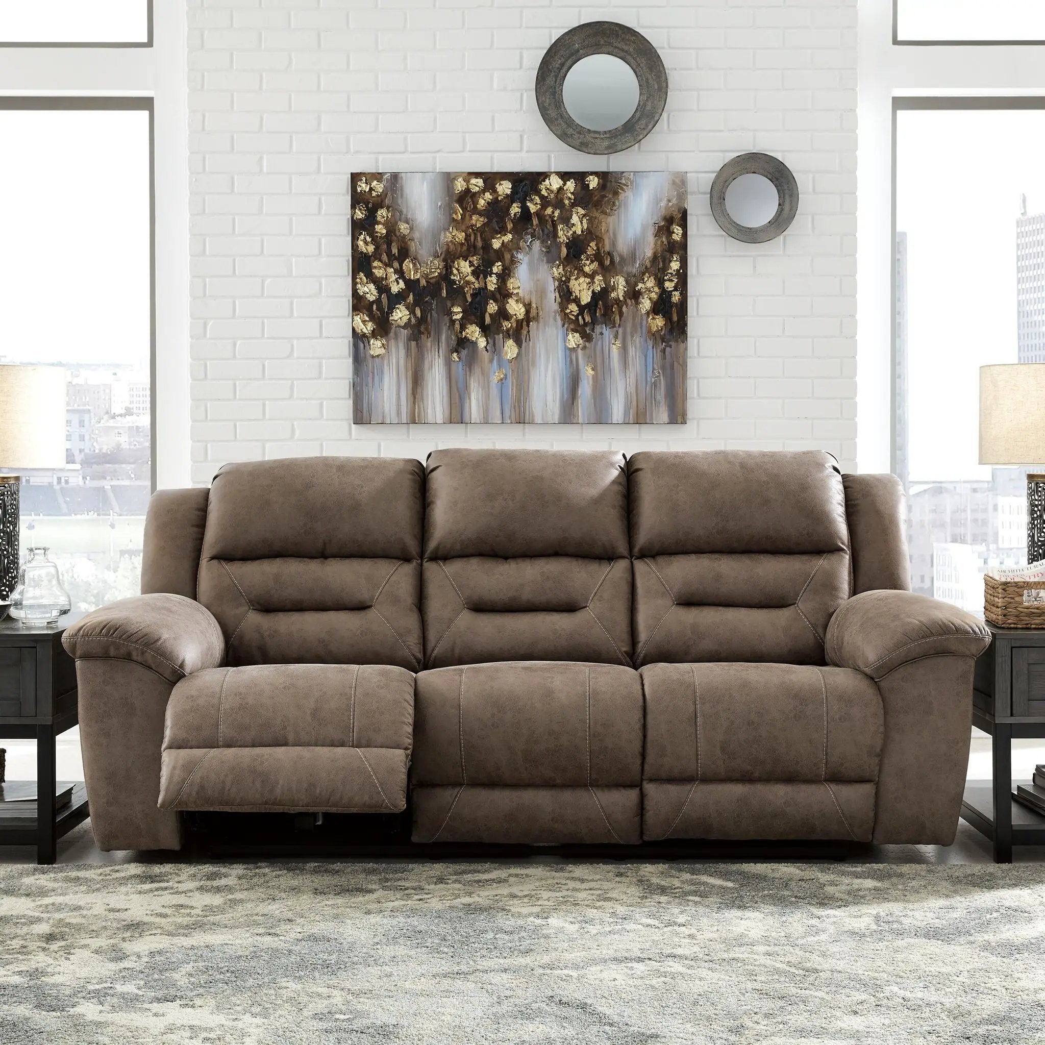 Stoneland - Reclining Sofa by Unique Piece Furniture