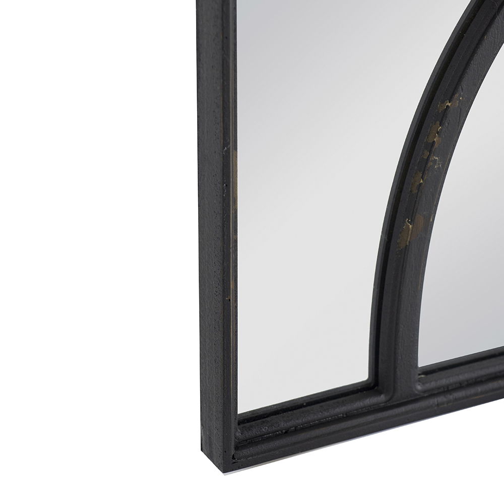 Rectangular Wooden Wall Mirror with Antique Frame, Set of 2 - Black or White, photo 13 of 15