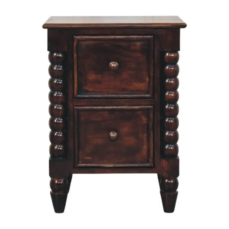 Solid Wood Spindle Duo Bedside by HouseOfZazla