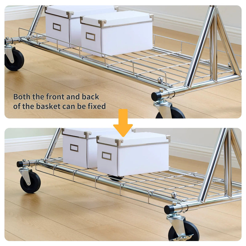 Heavy Duty Rolling Clothes Rack by HouseOfZazla