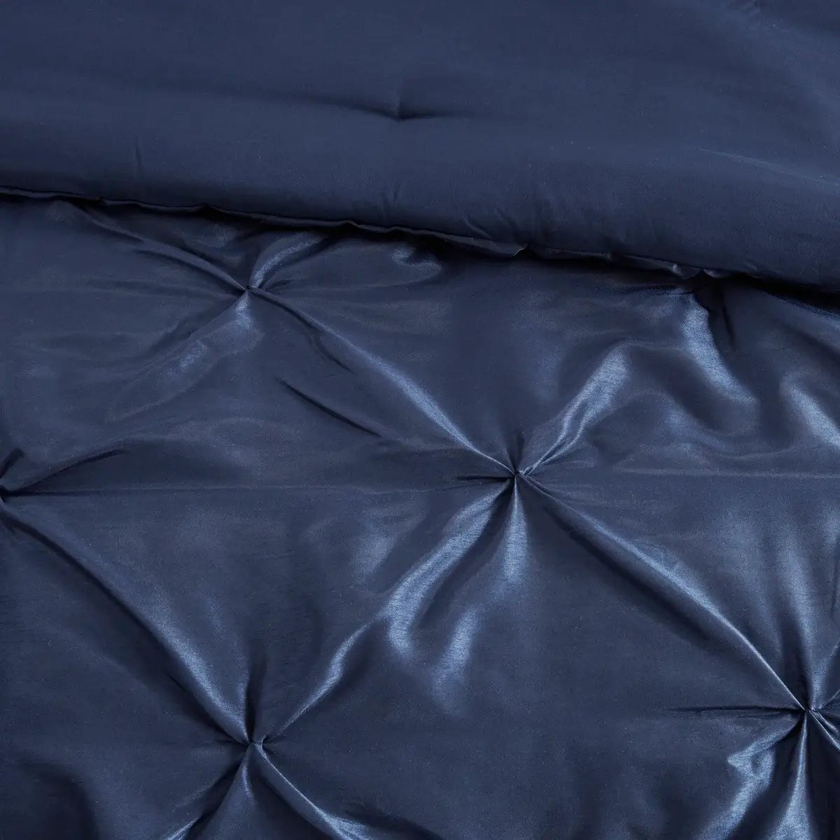 7 Piece Tufted Comforter Set Navy King by HouseOfZazla