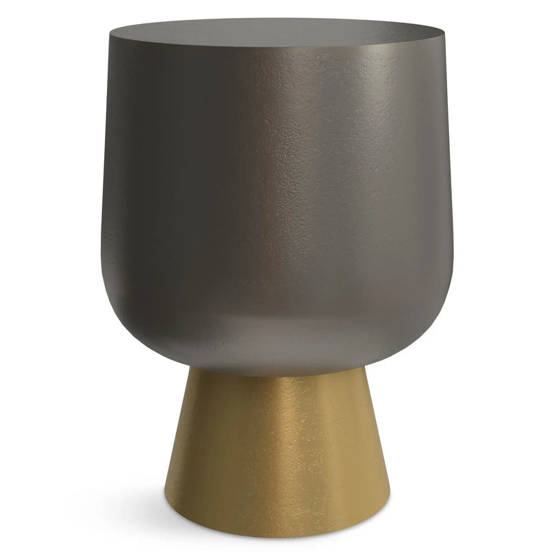 Anthony - Cast Aluminum Side Table - Bronze by HouseOfZazla