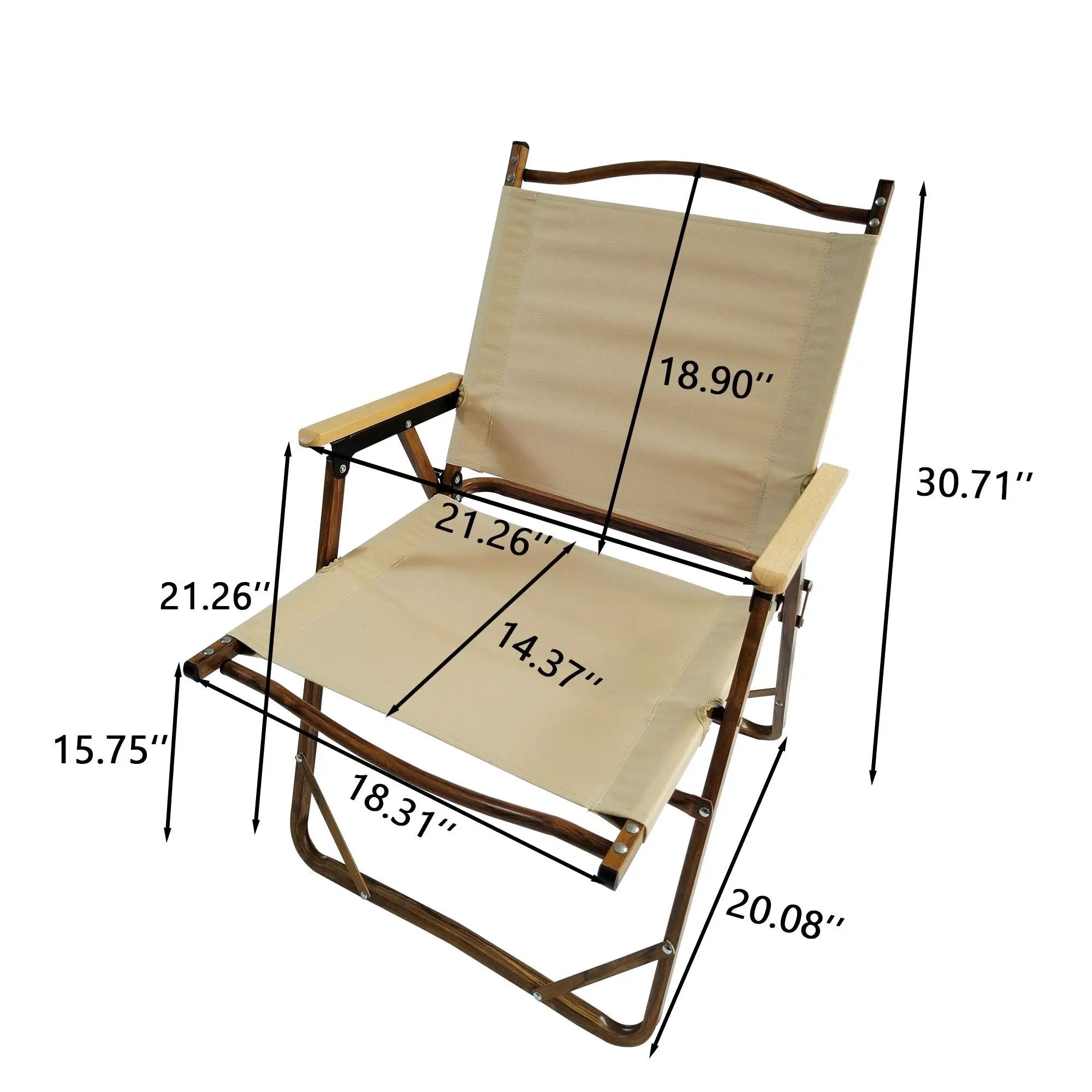 5 Pieces Dining Set, Multi-Function Foldable And Portable, 1 Dining Table & 4 Folding Chairs, Indoor And Outdoor Universal - Natural by Unique Piece Furniture