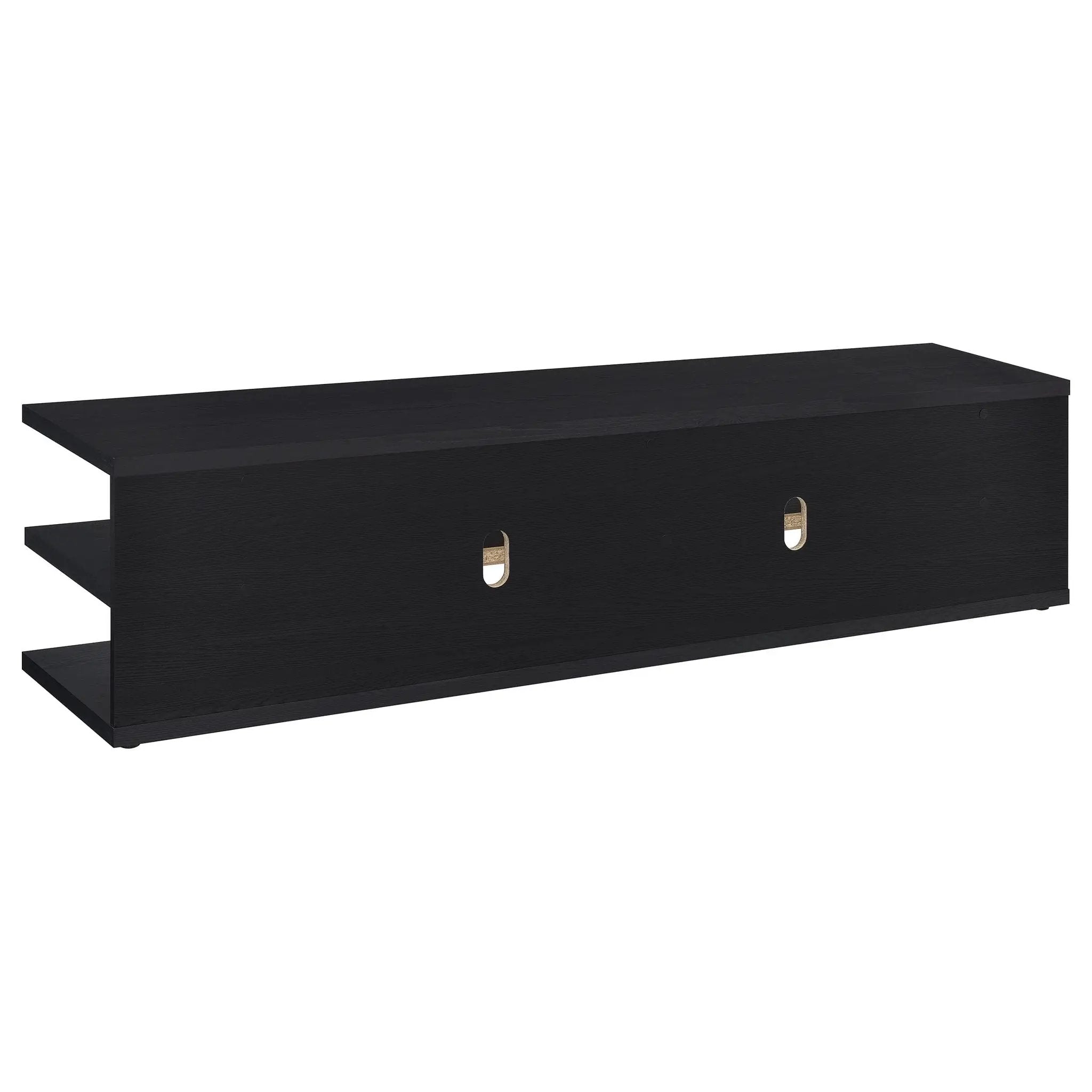 Cartmill 78-inch 2-tier TV Stand Media Console Black by Unique Piece Furniture