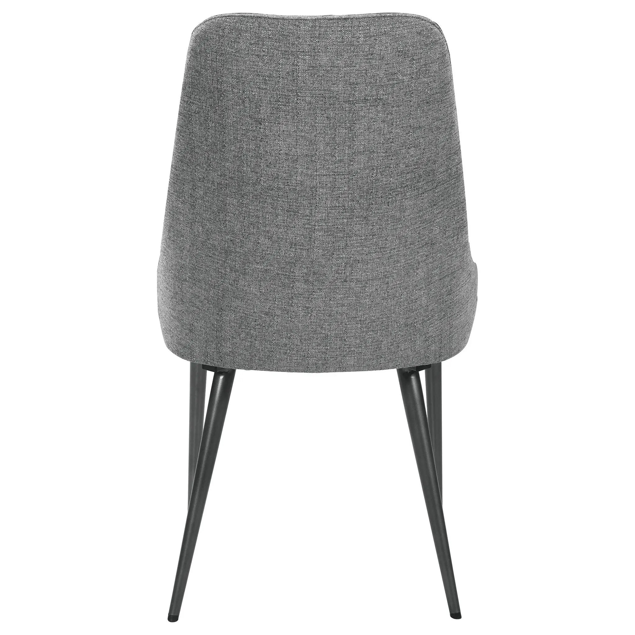 Side Chairs Upholstered With Tapered Legs (Set of 2) - Gray by HouseOfZazla
