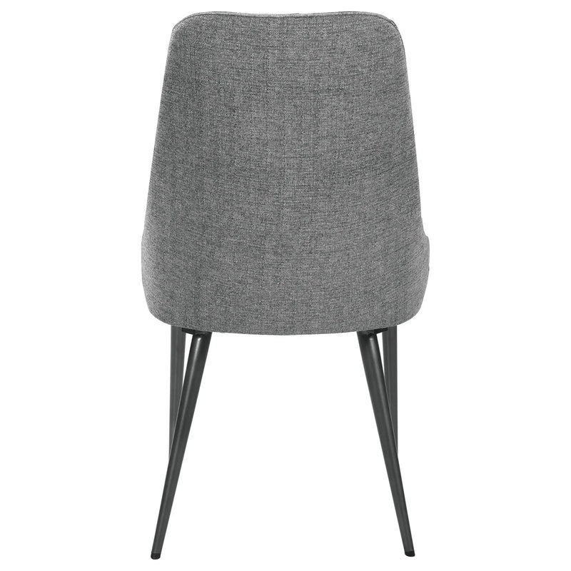 Side Chairs Upholstered With Tapered Legs (Set of 2) - Gray by HouseOfZazla