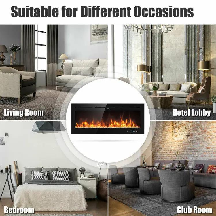 50" Electric Fireplace – Wall Mounted by DirectDeals