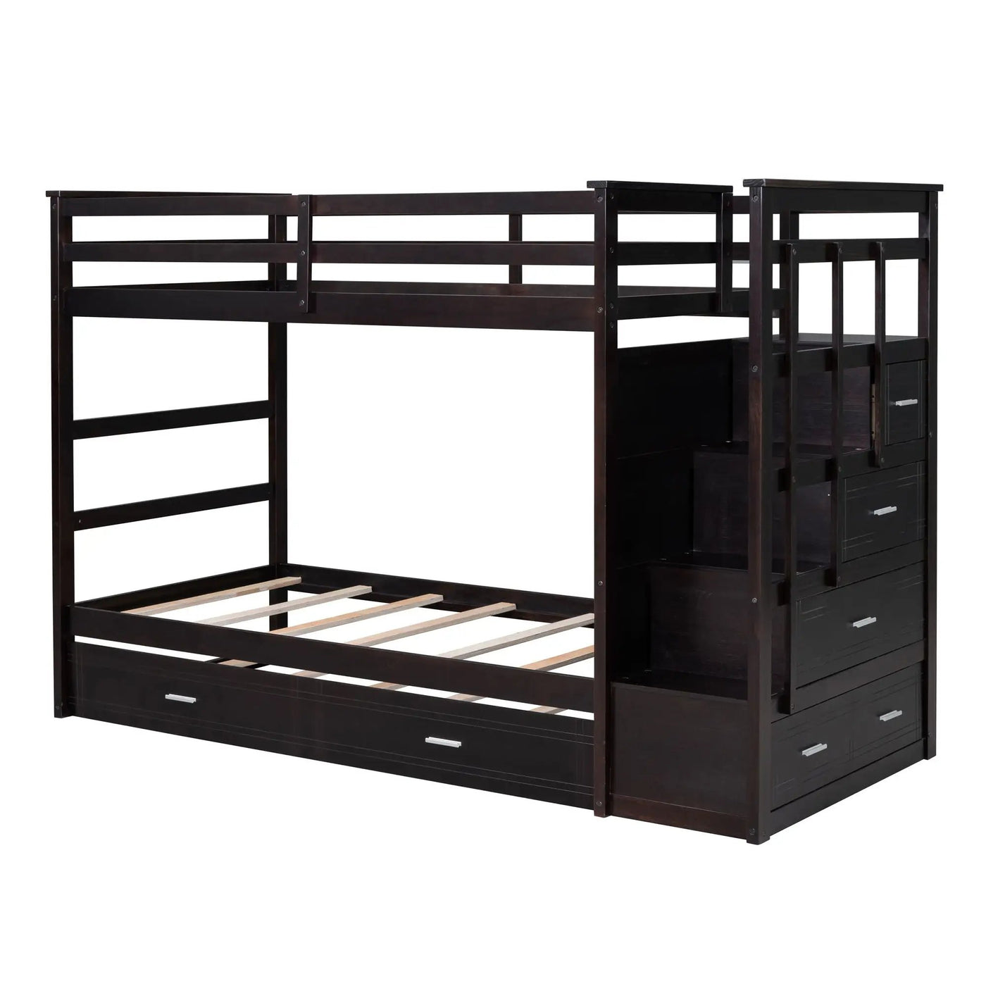 Bunk Bed With Trundle And Staircase by Unique Piece Furniture