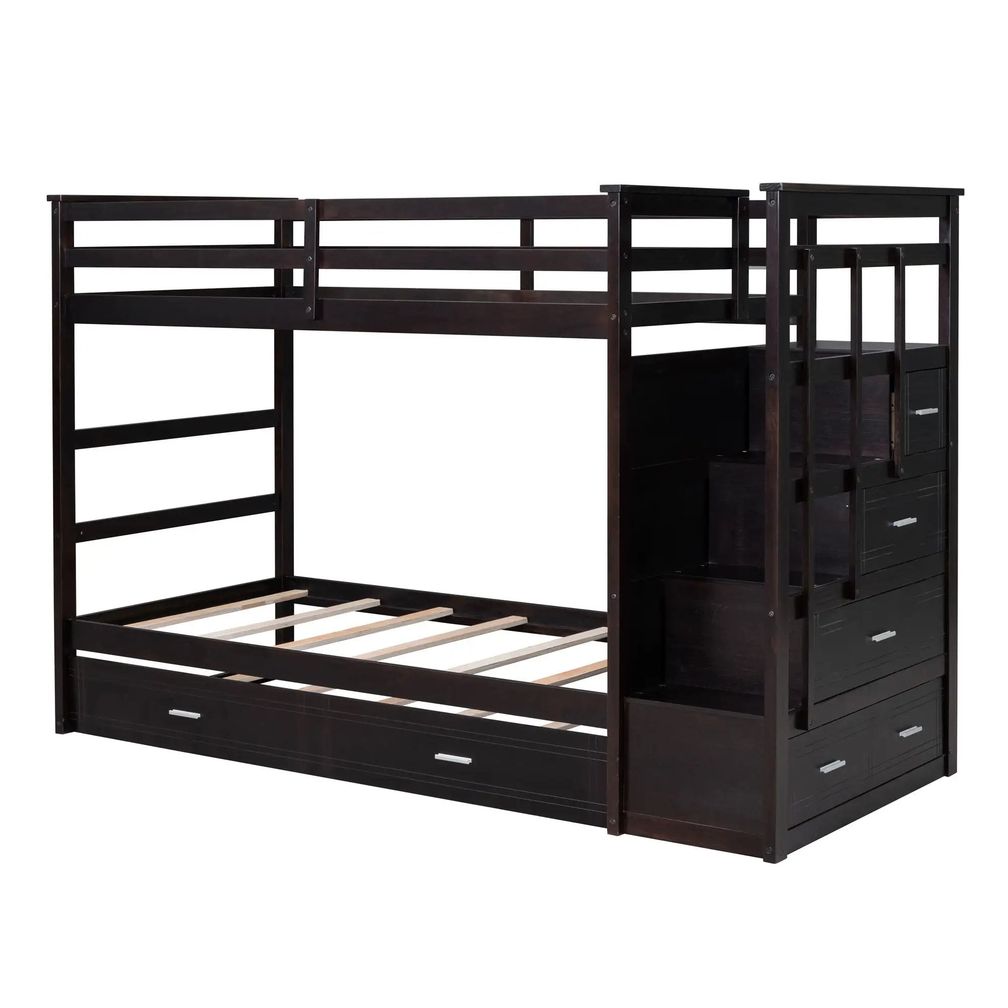 Bunk Bed With Trundle And Staircase by Unique Piece Furniture
