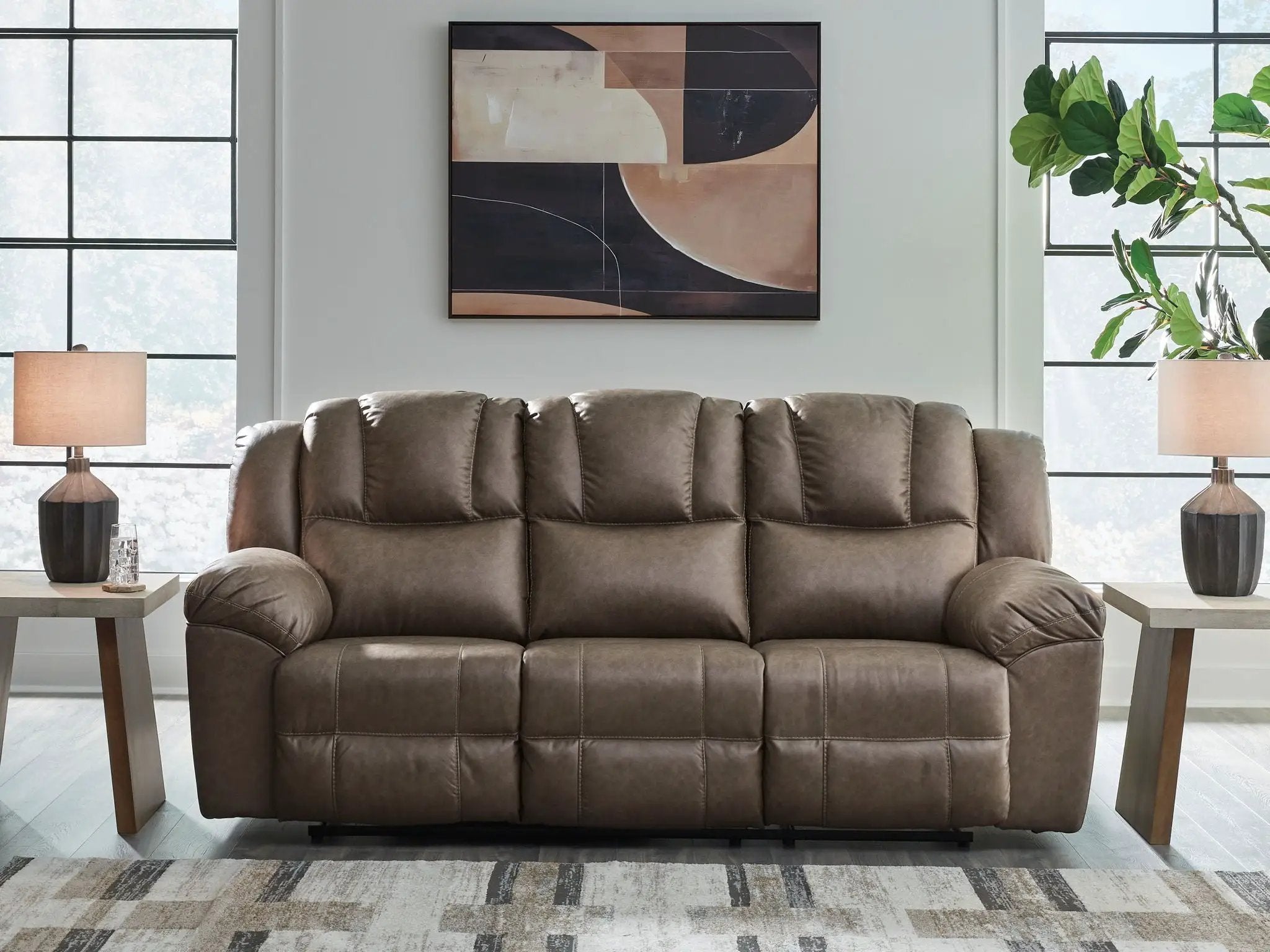 Lowilla - Reclining Sofa - Driftwood by Unique Piece Furniture