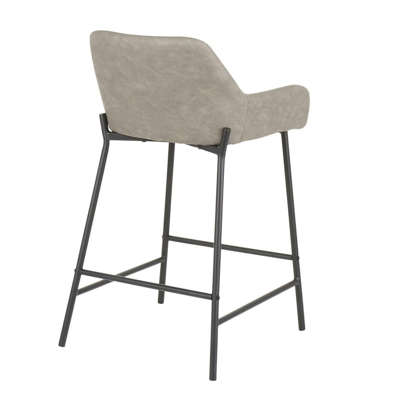 Daniella - Industrial Fixed Height Counter Stool (Set of 2) by HouseOfZazla